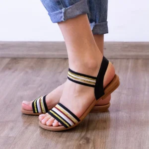 Sandalia Feminina Elástico Ortopédica Anatômica Papete Moda