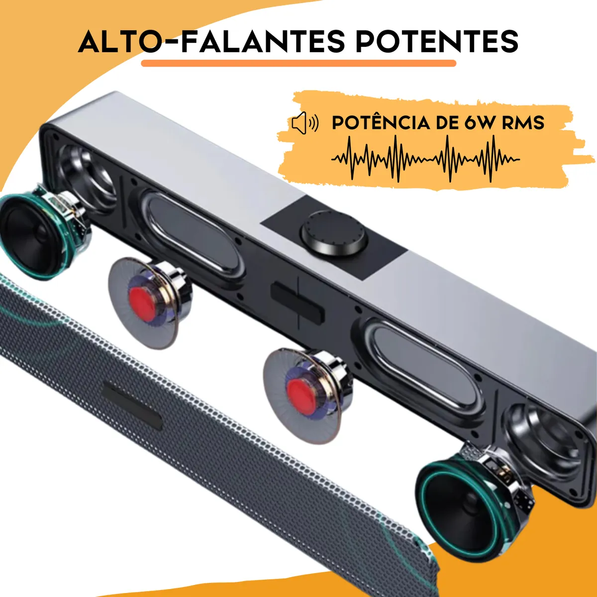 Caixa De Som Para Pc Caixinha Computador Notebook P2 Potente