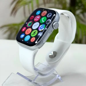 Smartwatch S10 Watch X Serie 10 Microwear 2025 Amoled Caixa Prateado Pulseira Branco Bisel Prateado